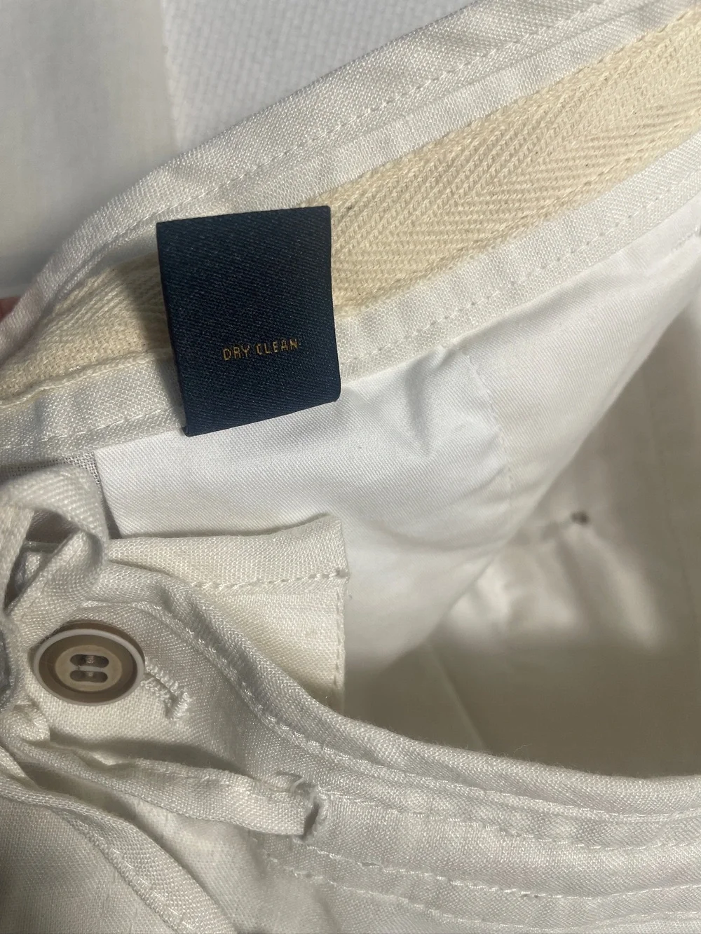 Jos. A. Bank Reserve Linen Blend Pants Men's 35x30 Natural NWT